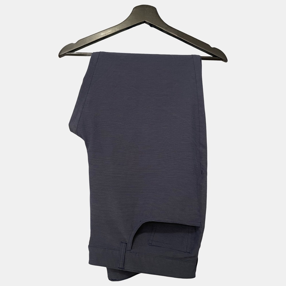 PGA Tour Mens Golf Pants 38x30 Navy Blue Striped Stretch Performance Trousers